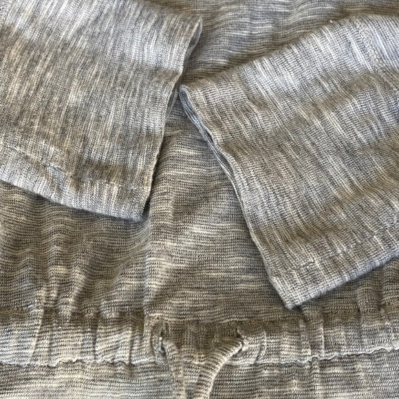 J Crew dress drawstring tie waist long sleeve gray Small - Picture 13 of 16